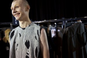 Backstage at Rick Owens Men's Fall 2016