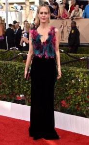 Sarah Paulson 2016 SAG red carpet
