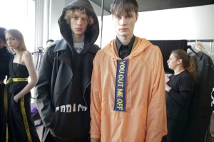 Backstage at Off-White Men's Fall 2016