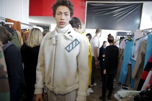 Backstage at Off-White Men's Fall 2016