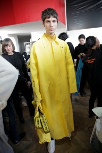 Backstage at Off-White Men's Fall 2016