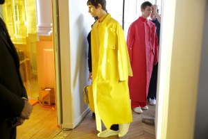 Backstage at Off-White Men's Fall 2016