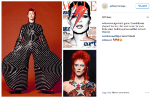 @williamvintage on David Bowie death