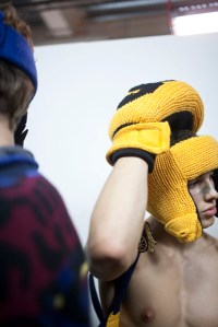 Backstage at Sibling Men's Fall 2016