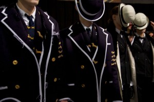 Backstage at Thom Browne Men's Fall 2016