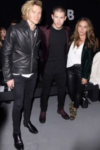 Dougie Poynter, Nick Jonas and Chloe Green