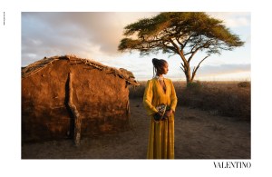 Valentino Spring 2016 Campaign shot in Amboseli National Park in Kenya.