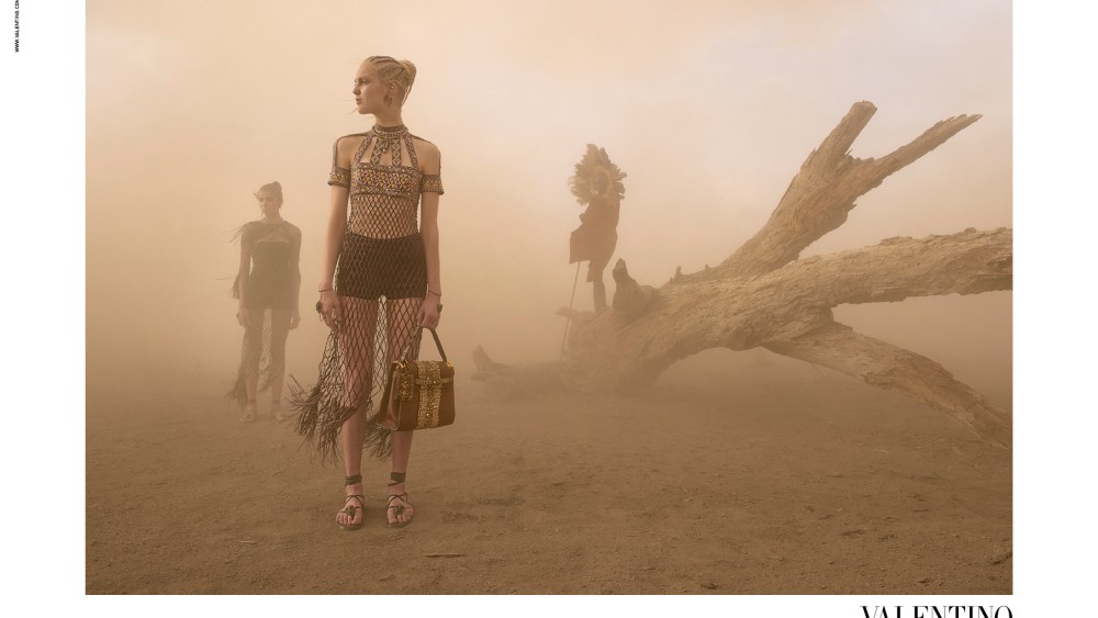 Valentino Spring 2016 Campaign shot in Amboseli National Park in Kenya.