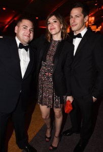 Jonah Hill, Carrie Brownstein, Andy Sandberg The Weinstein Company and Netflix Golden Globe After Party, Los Angeles, America - 10 Jan 2016