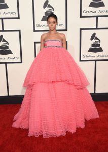 LOS ANGELES, CA - FEBRUARY 08:  Singer Rihanna attends The 57th Annual GRAMMY Awards at the STAPLES Center on February 8, 2015 in Los Angeles, California.  (Photo by Jason Merritt/Getty Images)