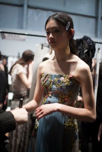 Backstage at Alberta Ferretti Fall 2016