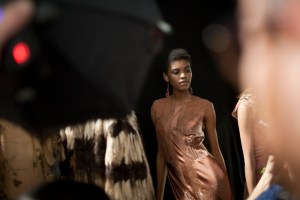 Backstage at Alberta Ferretti Fall 2016