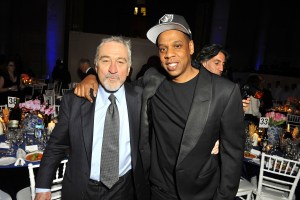 Robert De Niro and Jay Z amfAR gala, Inside, Cipriani Wall Street, New York, America - 10 Feb 2016