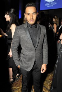 Lewis Hamilton amfAR gala, Inside, Cipriani Wall Street, New York, America - 10 Feb 2016