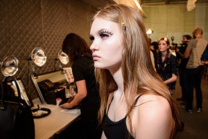 Backstage at Anna Sui RTW Fall 2016
