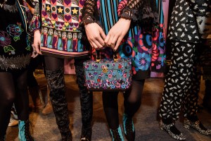 Backstage at Anna Sui RTW Fall 2016