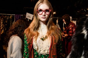Backstage at Anna Sui RTW Fall 2016
