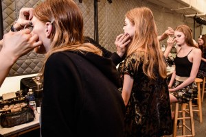 Backstage at Anna Sui RTW Fall 2016