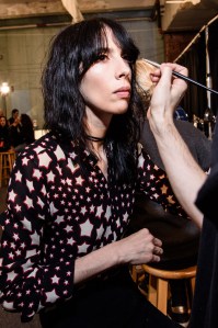 Backstage at Anna Sui RTW Fall 2016