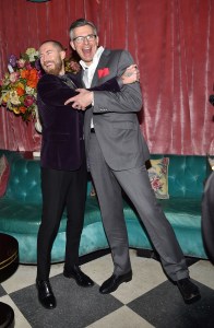 Justin O'Shea and Michael Kliger Aquazzura X MYTheresa dinner, New York Fashion Week, America - 10 Feb 2016