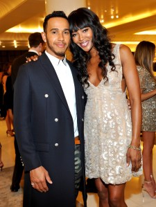Lewis Hamilton and Naomi Campbell Leonardo DiCaprio and Giorgio Armani 2016 Pre-Oscars Party
