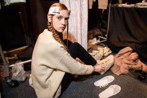 Backstage at Baja East RTW Fall 2016