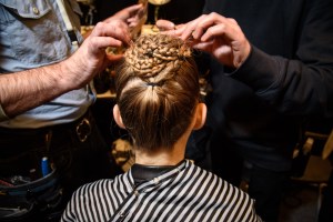Backstage at Baja East RTW Fall 2016