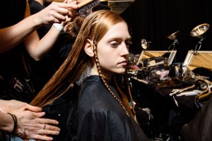 Backstage at Baja East RTW Fall 2016