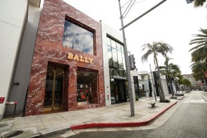 Inside the Bally store on Rodeo Drive