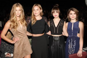Nina Agdal, Abbie Cornish, Bailee Madison, Sami Gayle BCBG Front Row Fall 2015