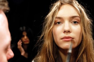 Backstage at BCBG Max Azria RTW Fall 2016