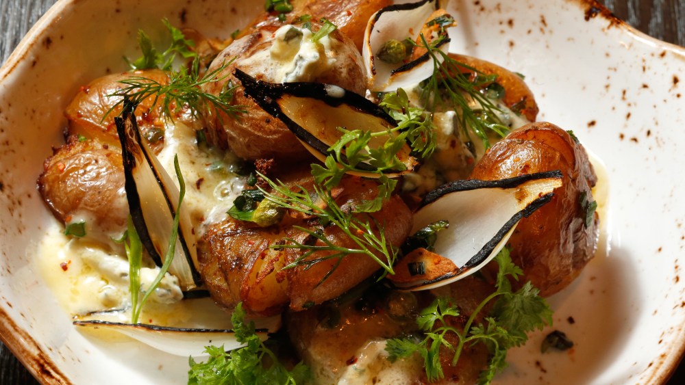 fire roasted potatoes at Bedford & Co.