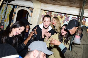 Kendall Jenner, Bella Hadid, Hailey Baldwin At A$AP Rocky x Guess Originals Party New York Fashion Week Fall 2016