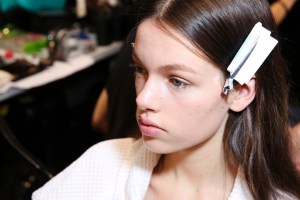 Backstage at Gucci Fall 2016