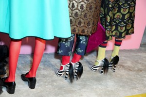 Backstage at Gucci Fall 2016