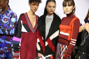 Backstage at Emilio Pucci RTW Fall 2016