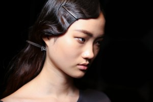Backstage at Blumarine Fall 2016