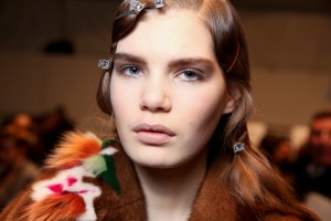 Backstage at Blumarine Fall 2016