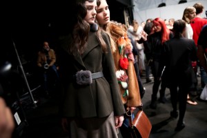 Backstage at Blumarine Fall 2016