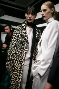 Backstage at Bottega Veneta Fall 2016