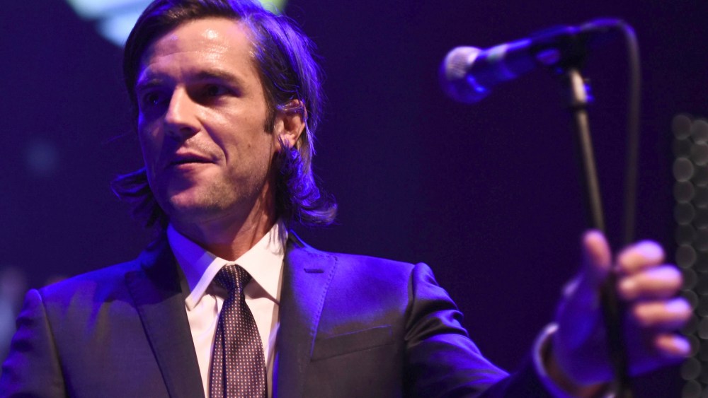 Brandon Flowers performs at the Emporio Armani Sounds series.