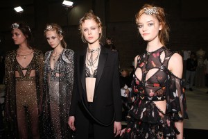 Backstage at Alexander McQueen RTW Fall 2016