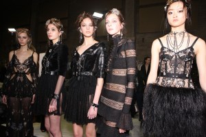 Backstage at Alexander McQueen RTW Fall 2016