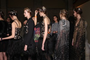 Backstage at Alexander McQueen RTW Fall 2016