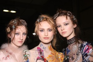 Backstage at Alexander McQueen RTW Fall 2016