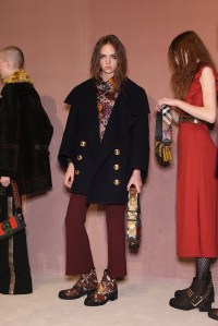 Backstage at Burberry RTW Fall 2016