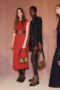 Backstage at Burberry RTW Fall 2016