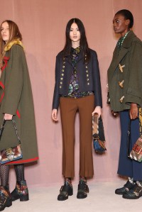 Backstage at Burberry RTW Fall 2016