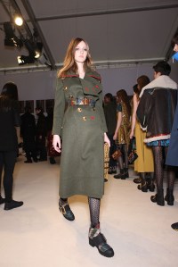 Backstage at Burberry RTW Fall 2016