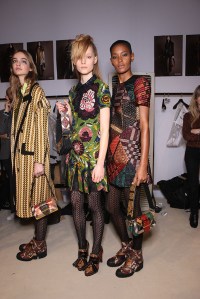 Backstage at Burberry RTW Fall 2016